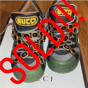 *SOLD* Gucci Flashtrek sneaker with crystals
